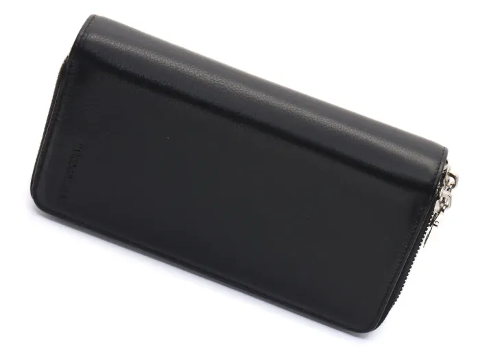 Чорний чоловічий клатч на дві блискавки з натуральної шкіри Marco Coverna MC-801-1