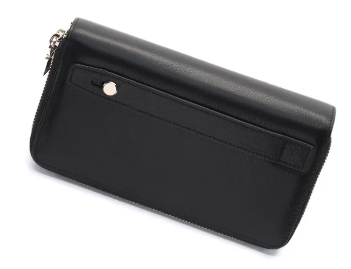 Чорний чоловічий клатч на дві блискавки з натуральної шкіри Marco Coverna MC-801-1