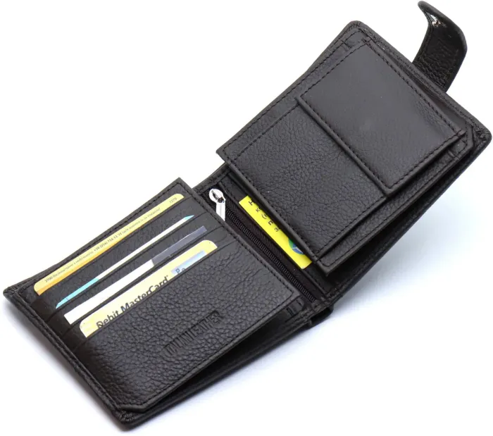 Чоловіче портмоне з натуральної шкіри ST Leather ST153 чорний