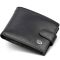 Шкіряне чоловіче портмоне на кнопці ST Leather ST-104-1 чорний