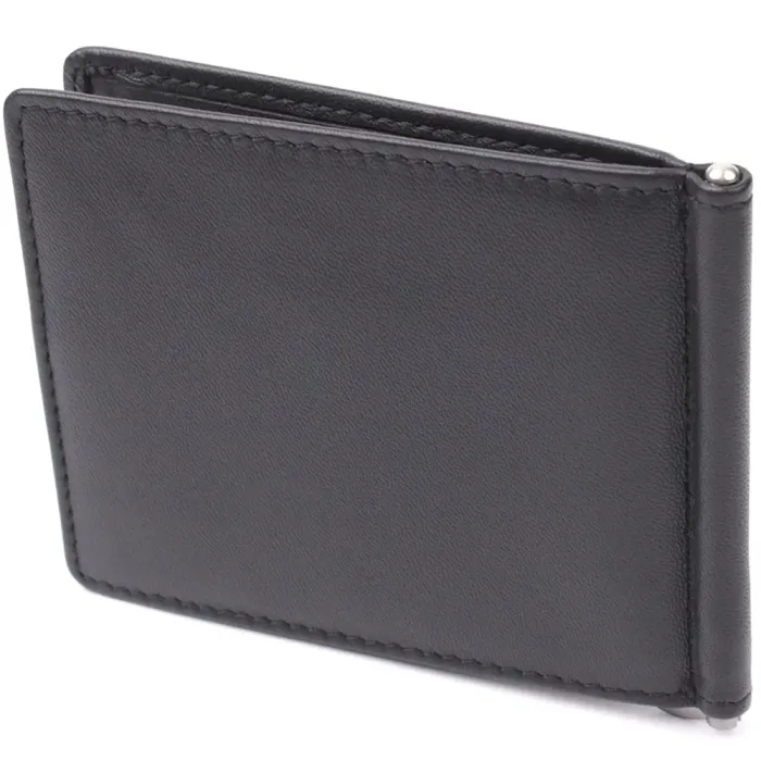 Модний затискач для грошей з м'якої натуральної шкіри Tony Perotti 20848_1 (5000 nero) Чорний