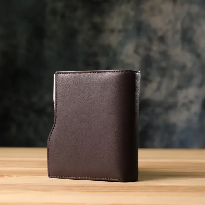 Місткий жіночий вертикальний гаманець з натуральної шкіри Tony Perotti 20841_1 (2656 moro) Коричневий