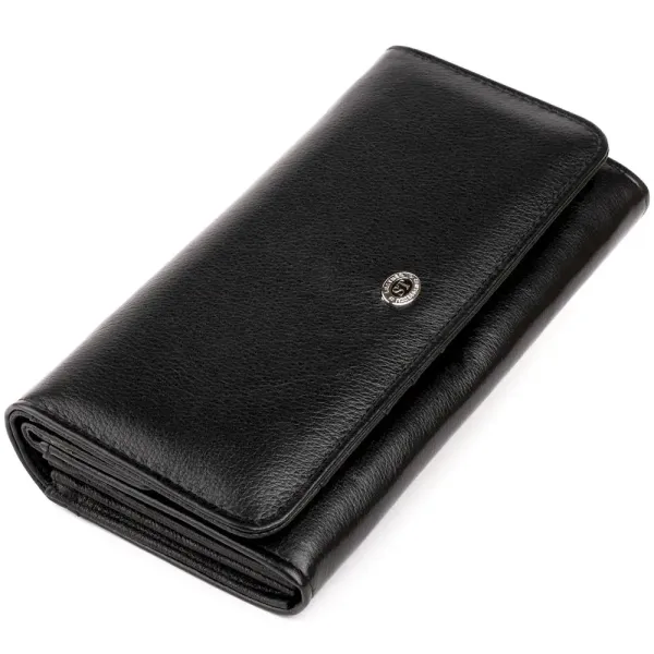 Гаманець шкіряний жіночий ST Leather 19284 Чорний