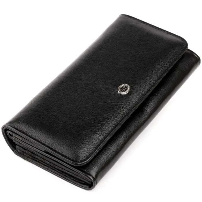 Гаманець шкіряний жіночий ST Leather 19284 Чорний
