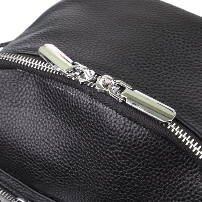 Цікавий жіночий рюкзак з натуральної шкіри Vintage 23059 Чорний