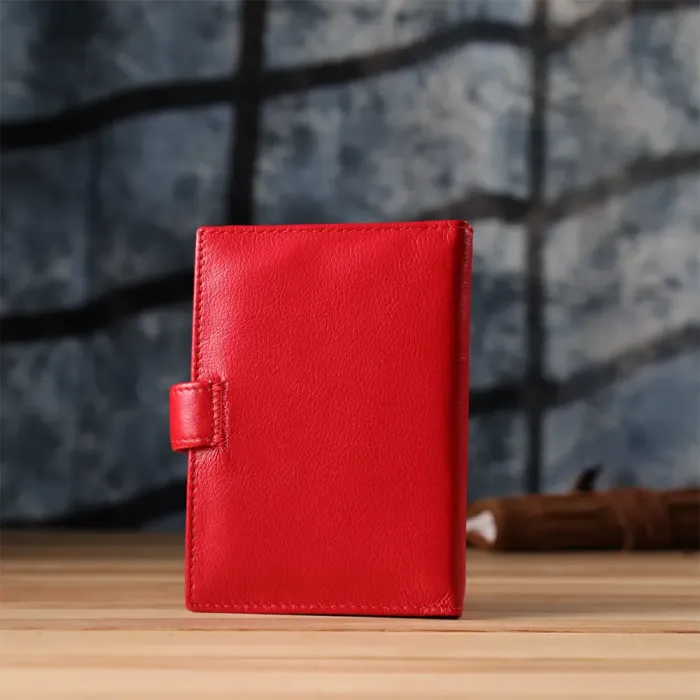 Красива обкладинка на документи для жінок з натуральної шкіри ST Leather 23118 Червоний