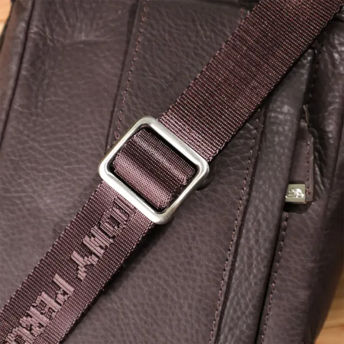 Компактна чоловіча сумка з м'якої натуральної шкіри Tony Perotti 20844_1 (9027-12.5 moro) Коричневий