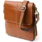 Вертикальная мужская сумка Vintage 20830 кожаная Коричневый