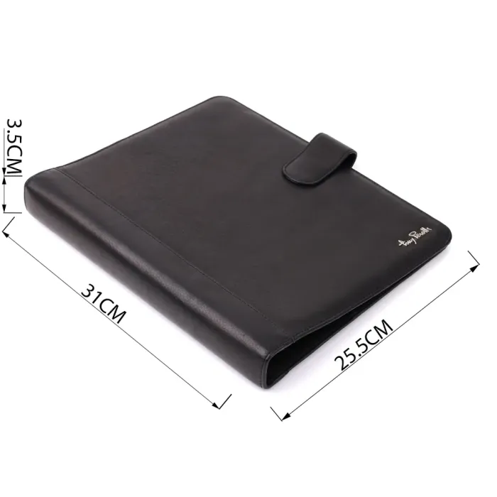 Діловий органайзер із зернистої натуральної шкіри Tony Perotti 20840_1 (2283 nero) Чорний