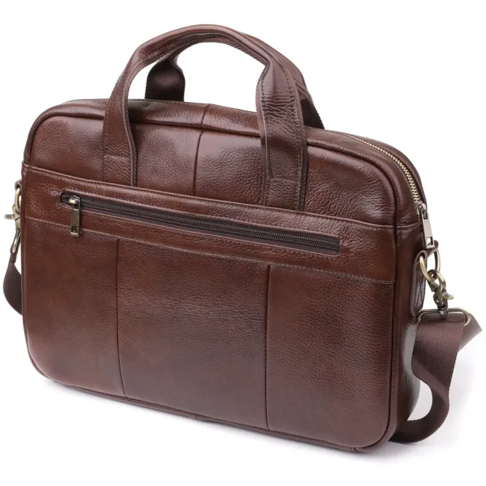 Стильний портфель для чоловіків із натуральної шкіри Vintage 23040 Коричневий