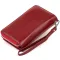 Гаманець зі шкіри на клямці ST Leather 19341 Бордовий