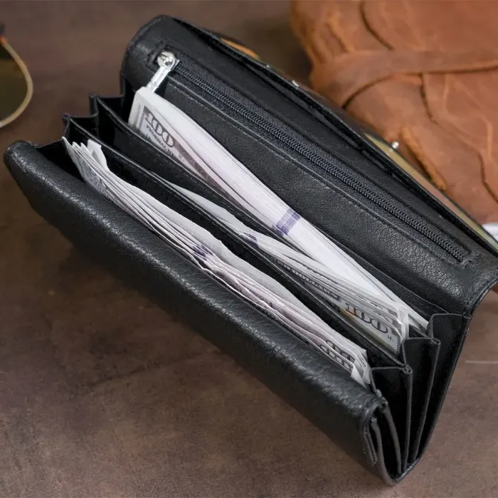 Гаманець шкіряний жіночий ST Leather 19284 Чорний