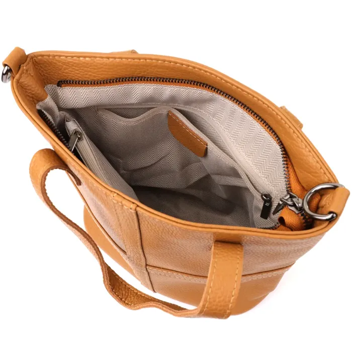 Стильна жіноча сумка з натуральної шкіри Vintage 22994 Рудий