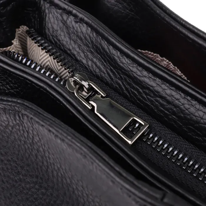 Сумка на плече з натуральної шкіри Vintage 23007 Чорний