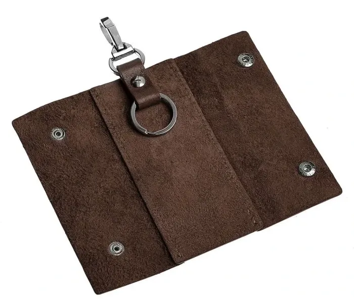Надійна ключниця з натуральної шкіри Grande Pelle 11380 Коричневий