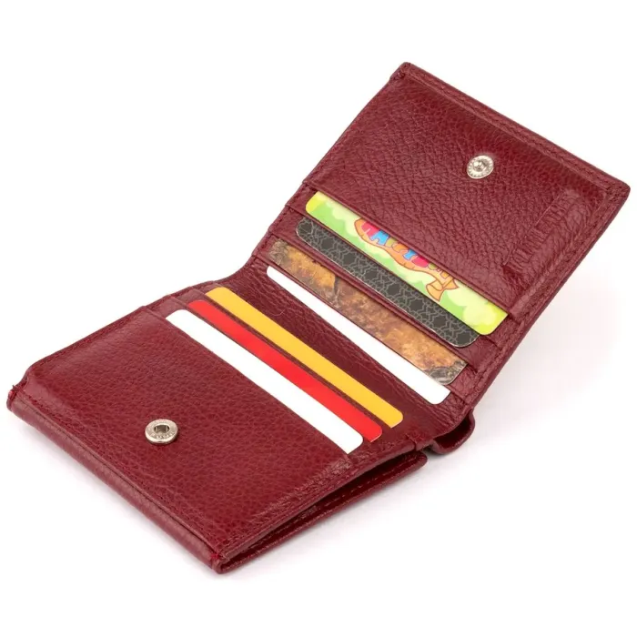 Компактний жіночий гаманець ST Leather 19257 Бордовий