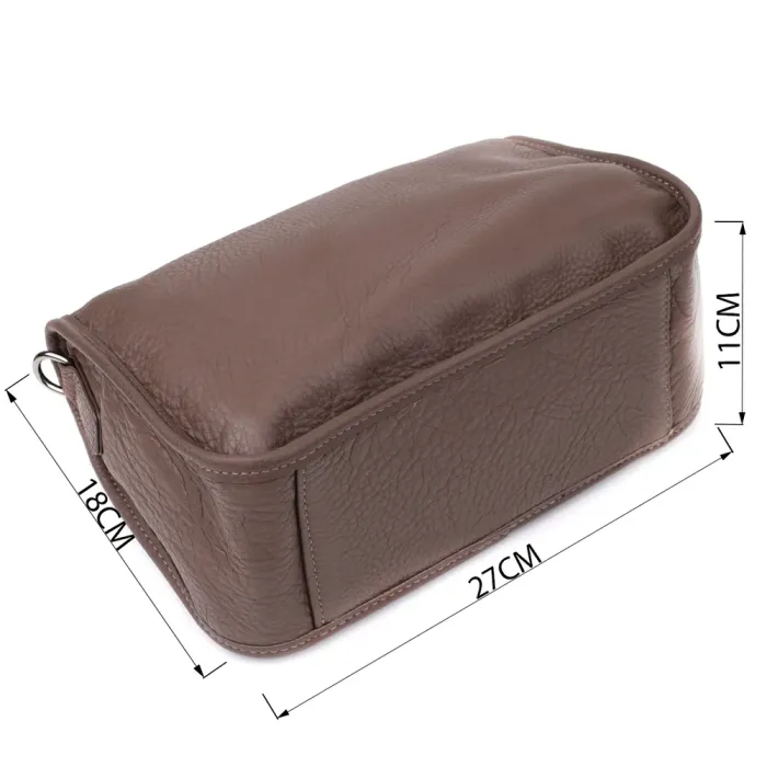 Практична жіноча сумка на плече із натуральної шкіри Vintage 23003 Коричневий