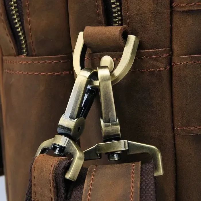 Сумка Vintage 14563 із натуральної вінтажної шкіри Коричнева