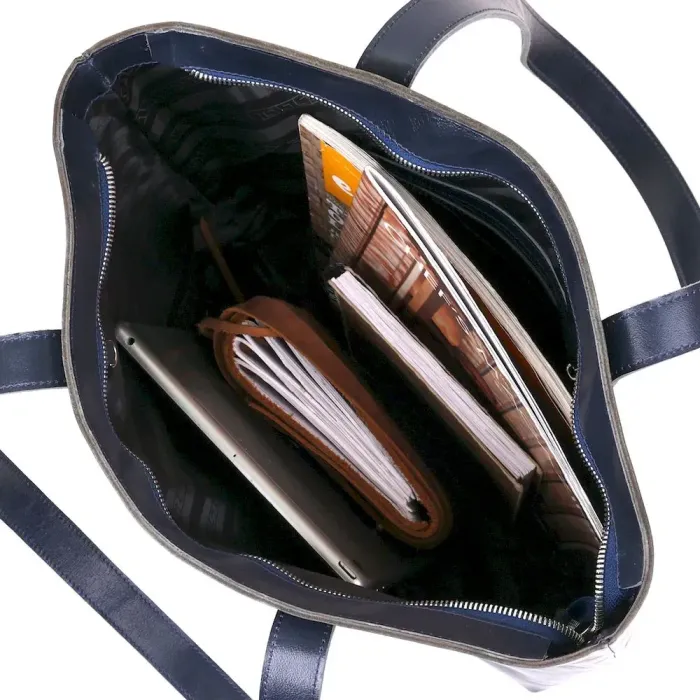 Вместительная женская сумка-шоппер Shvigel 16369 Синий