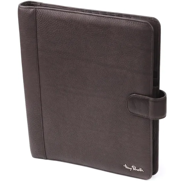 Практичний органайзер із зернистої натуральної шкіри Tony Perotti 20839_1 (2283 moro) Коричневий