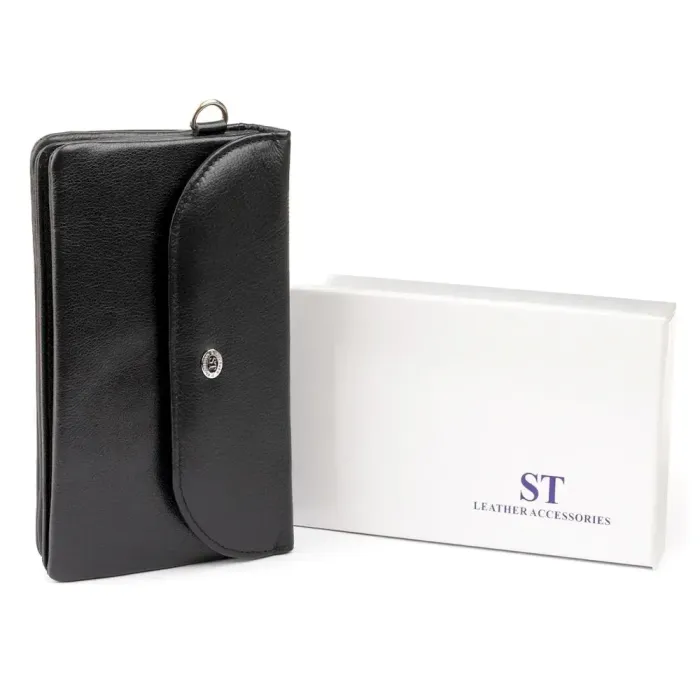 Клатч из кожи женский ST Leather 19316 Черный