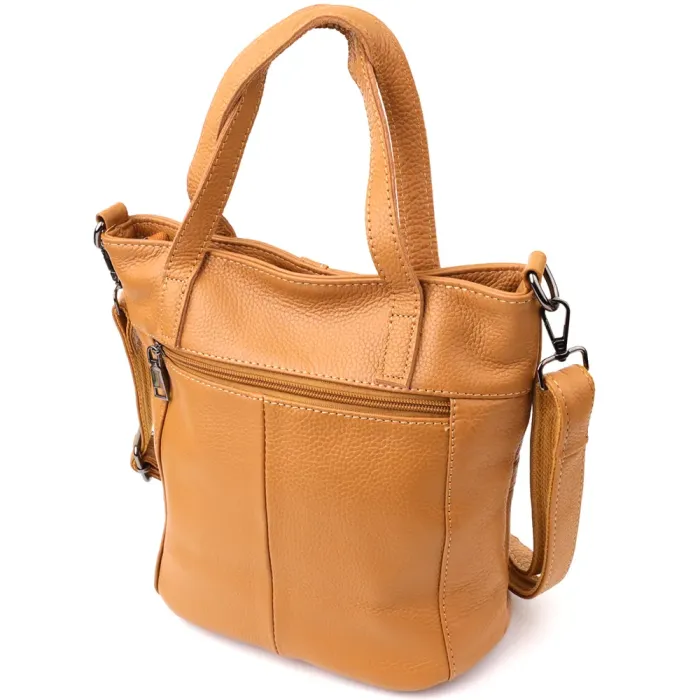 Стильна жіноча сумка з натуральної шкіри Vintage 22994 Рудий