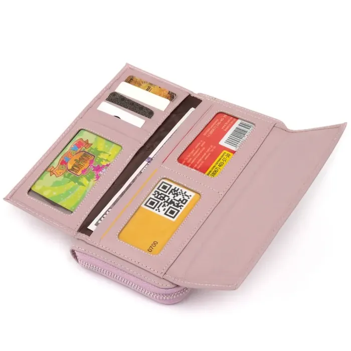 Гаманець шкіряний жіночий ST Leather 19295 Ліловий