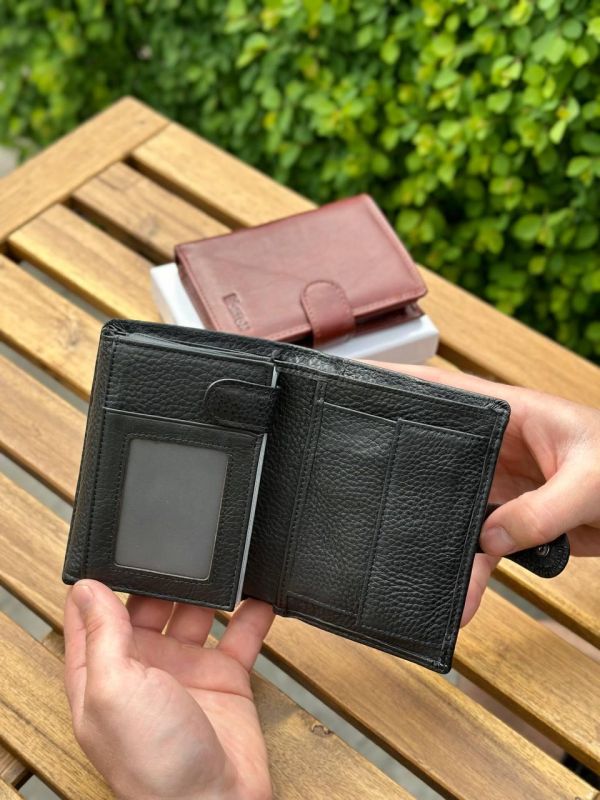 Чоловічий шкіряний гаманець люкс, чоловіче портмоне натуральна шкіра HORTON 301B