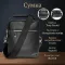 Чоловіча шкіряна сумка Tony Perotti Contatto 9743-18 (90383) Чорна