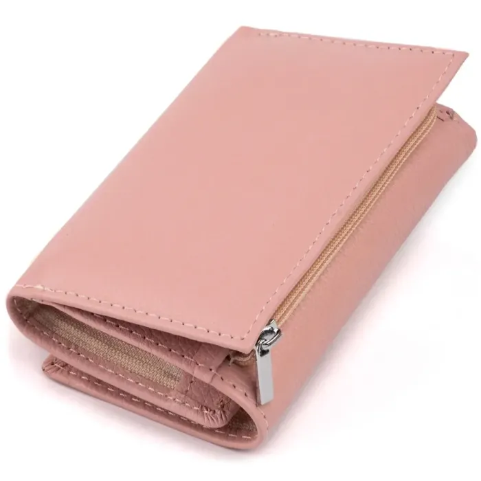 Горизонтальное портмоне из кожи женское на магните ST Leather 19334 Розовое