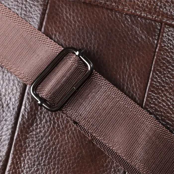 Ділова чоловіча сумка з натуральної шкіри Vintage 23027 Коричневий