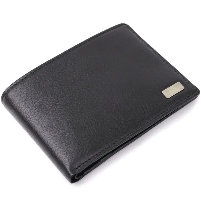 Зручний чоловічий гаманець без застібки з натуральної шкіри Tony Perotti 20843_1 (534+rfid nero) Чорний