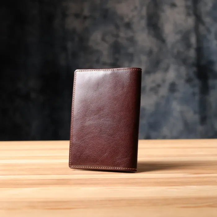 Універсальна обкладинка на паспорт з натуральної глянсової шкіри Tony Perotti 20890_1 (1597 moro) Коричневий