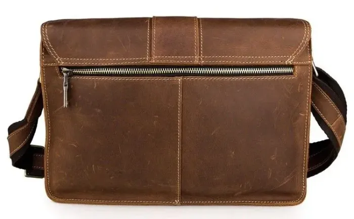 Сумка чоловіча Vintage 14231 у вінтажному стилі Коричнева