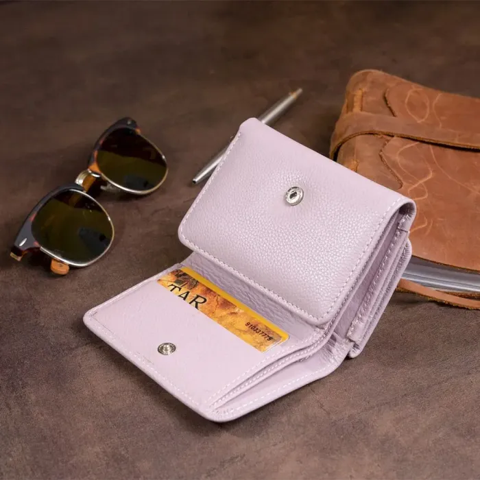 Компактний жіночий гаманець ST Leather 19254 Ліловий