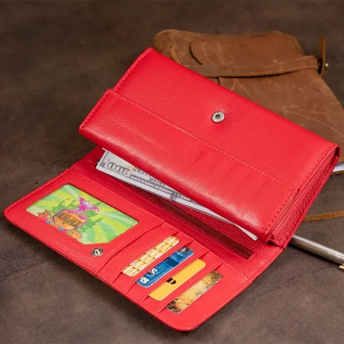 Гаманець шкіряний жіночий ST Leather 19287 Червоний