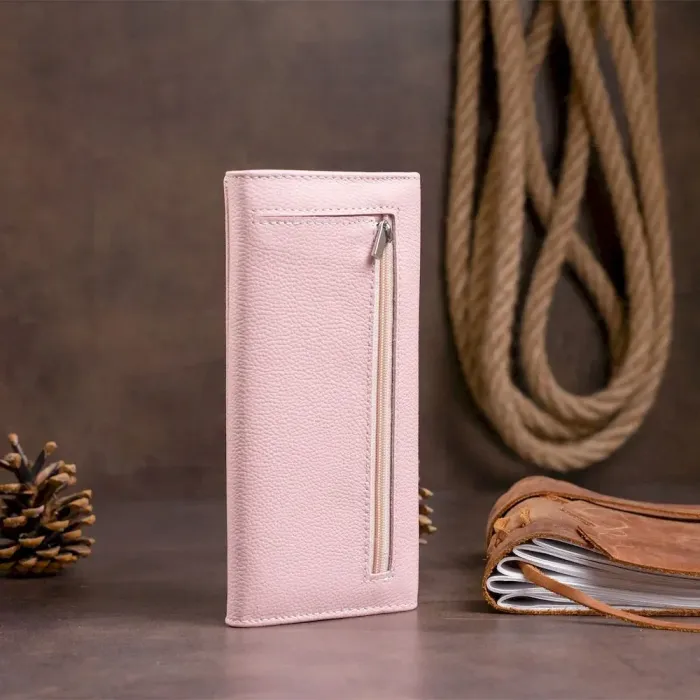 Гаманець на магнітах із клапаном жіночий ST Leather 19245 Рожевий