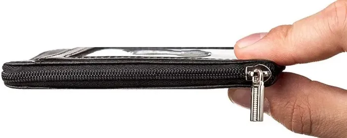 Тонкий компактний гаманець Shvigel 11126 із натуральної шкіри Чорний