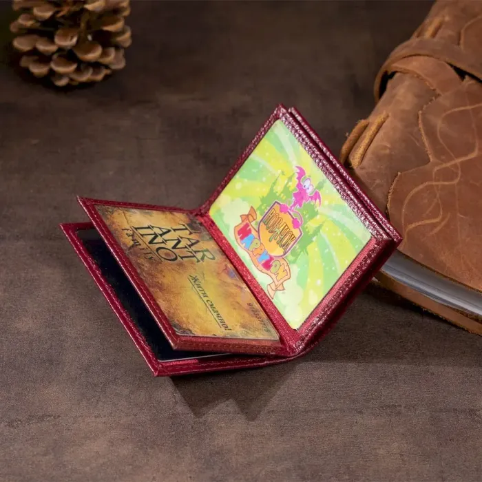 Візитниця-книжка ST Leather 19218 Бордова