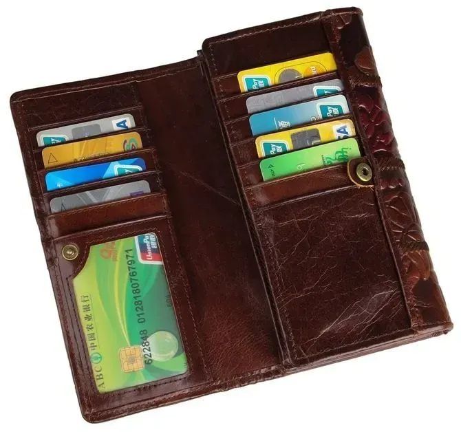 Кошелек женский Vintage 14349 кожаный Коричневый