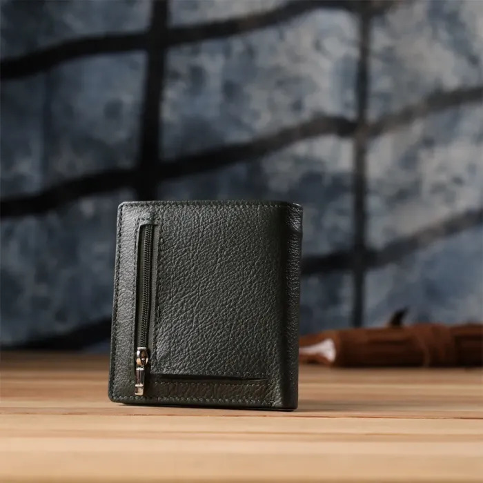 Жіночий гаманець на магніті з натуральної шкіри ST Leather 23093 Зелений