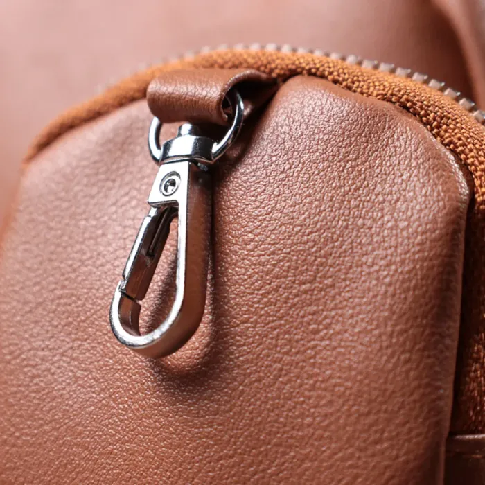 Жіноча сумка крос-боді з монетницею з екошкіри Vintage 22795 Рудий