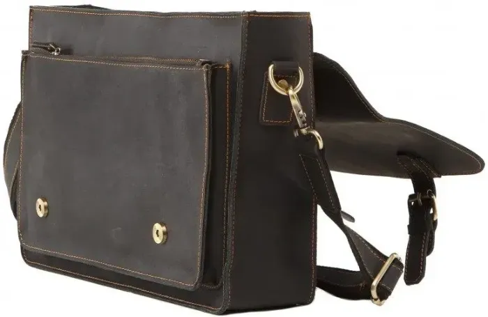 Портфель Vintage 14564 із натуральної шкіри Чорний