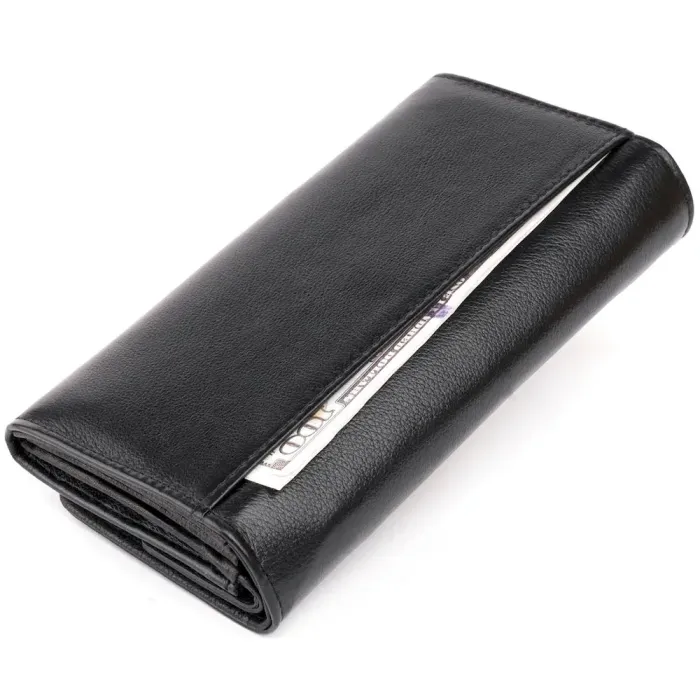 Гаманець шкіряний жіночий ST Leather 19284 Чорний