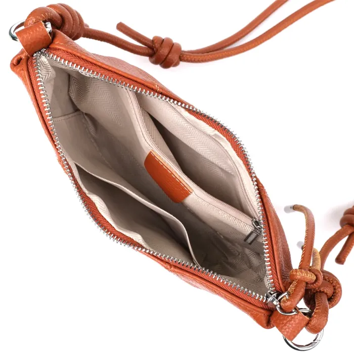 Напівкругла сумка жіноча з натуральної шкіри Vintage 22934 Коричневий