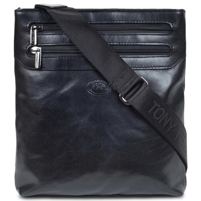 Чоловіча сумка Tony Perotti натуральна шкіра Italico 6048G-20 nero (90351) Чорна