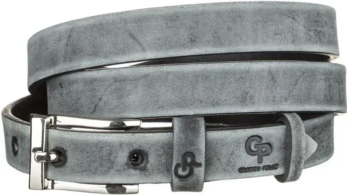 Ремінь жіночий Grande Pelle 11069 Сірий шкіра