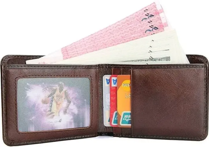 Бумажник мужской Vintage 14508 кожаный Коричневый