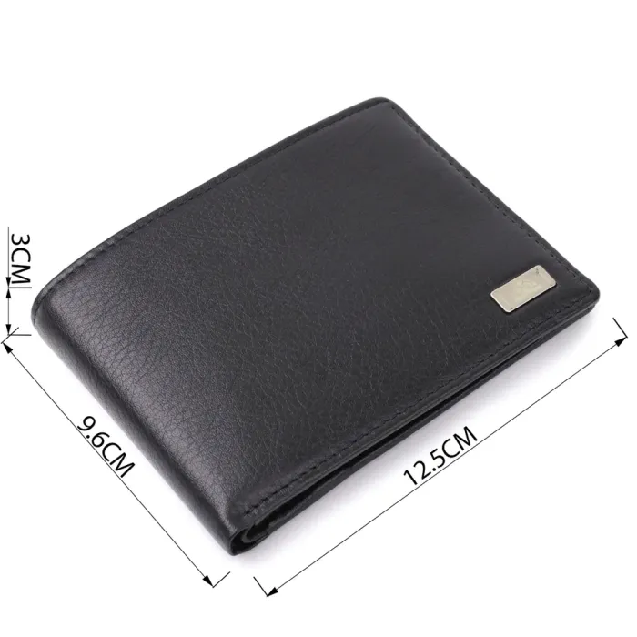 Зручний чоловічий гаманець без застібки з натуральної шкіри Tony Perotti 20843_1 (534+rfid nero) Чорний