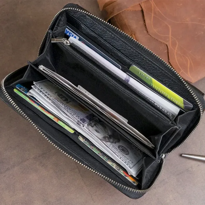 Шкіряний гаманець жіночий ST Leather 19292 Чорний